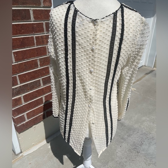 J. Crew Silk Blend Blouse Size 8 - Picture 2 of 6